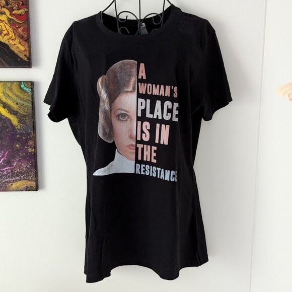Star Wars Princess Leia Rebel T-Shirt - Picture 1 of 3